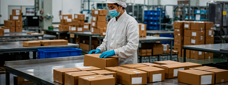 Manufacturing dashboard showing TPM, live floor stats, and shift-wise KPI tracking